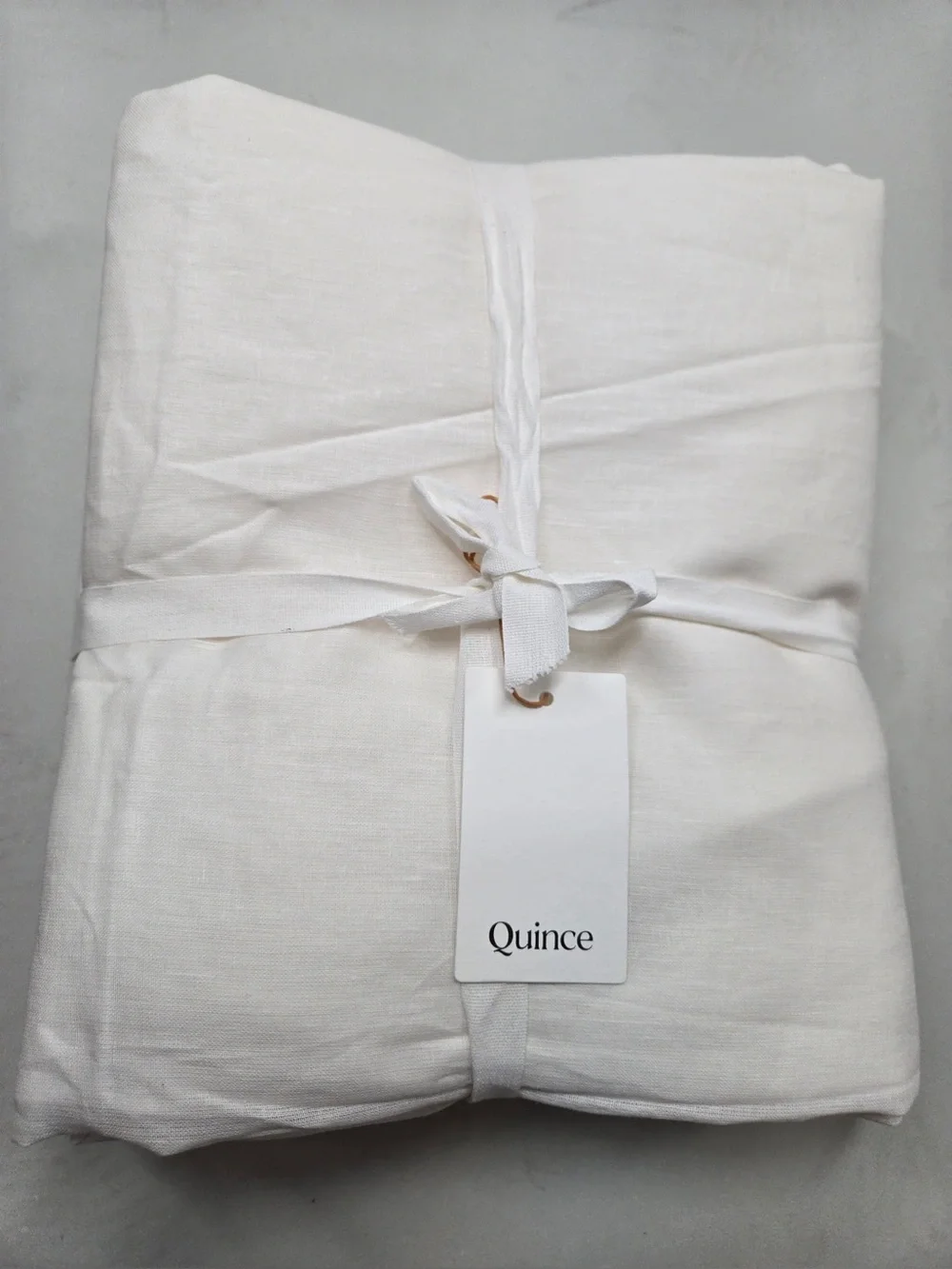 NWT QUINCE Set Of 2 48x84 European Linen Curtains Cream 0496